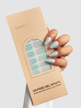 Frozen Glow Gel Nail Wrap Sassy Saints